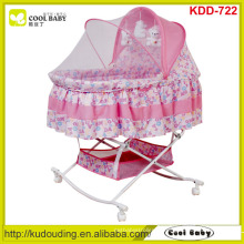 Cool-baby NOVO Design berço bebê portátil com borboleta Mosquito net cobrir grande cesta de armazenamento Rocking Cradle criança produto